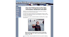 Desktop Screenshot of ice-fishing-source.com