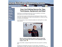 Tablet Screenshot of ice-fishing-source.com